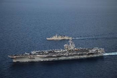 Μετά την παρουσία του στην Ελλάδα, το αμερικανικό αεροπλανοφόρο «USS H. W. Bush» συνεχίζει... την «ξεκούρασή» του και τις ασκήσεις σε Τουρκία και Κύπρο