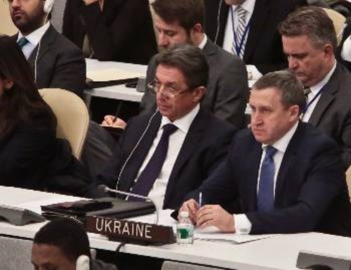 Οι εκπρόσωποι της πραξικοπηματικής ουκρανικής κυβέρνησης στον ΟΗΕ