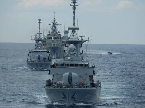 Πλοίο και υποβρύχιο του Πολεμικού Ναυτικού μετέχουν ήδη σε πολυεθνικές επιχειρήσεις στην Ανατολική Μεσόγειο...