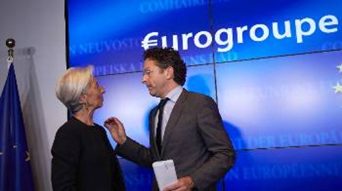 Κρ. Λαγκάρντ - Γ. Ντάισελμπλουμ:Οι κόντρες ΔΝΤ - Ευρωζώνης για την Ελλάδα είναι αντιλαϊκές και από τις δύο πλευρές