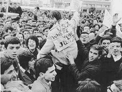 Αντιαμερικανική διαδήλωση στην Αθήνα το Μάιο του 1964