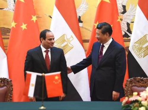 Από τη συνάντηση στο Πεκίνο των Προέδρων της Κίνας και της Αιγύπτου