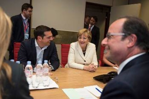 Στις συναντήσεις στο περιθώριο της αυριανής Συνόδου Κορυφής της ΕΕ με τη συμμετοχή του Αλ. Τσίπρα θα συζητηθεί η από εδώ και πέρα κλιμάκωση της αντιλαϊκής πολιτικής
