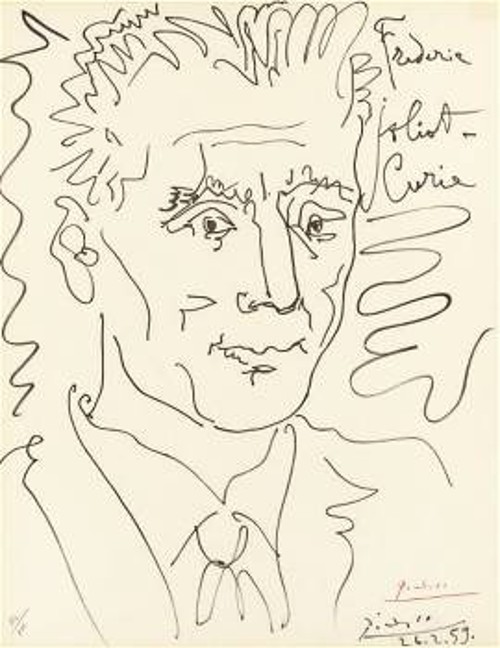 Πορτρέτο του Ζολιό-Κιουρί από τον Πάμπλο Πικάσο (1959)