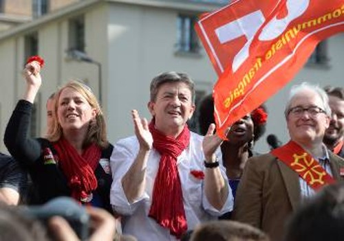 Ο ηγέτης του Κόμματος της Αριστεράς στην Γαλλία, Ζ. Λ. Μελανσόν