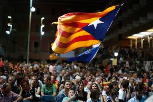 Λαϊκές δυνάμεις στην Καταλονία εύκολα χειραγωγούνται από τις επιδιώξεις τμήματος της αστικής τάξης