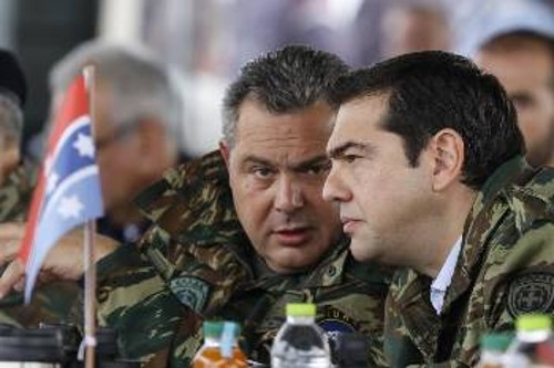 «Βροχή» οι προτάσεις για νέες υποδομές της ΝΑΤΟικής λυκοσυμμαχίας σε όλο το Αιγαίο από τη συγκυβέρνηση ΣΥΡΙΖΑ - ΑΝΕΛ...