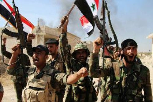 Οι δυνάμεις του συριακού στρατού έχουν καταφέρει σημαντικά χτυπήματα στους τζιχαντιστές τις τελευταίες μέρες