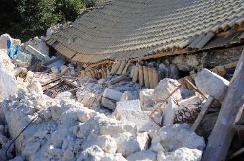 Μεγάλες οι καταστροφές σε πολλά χωριά της Λευκάδας