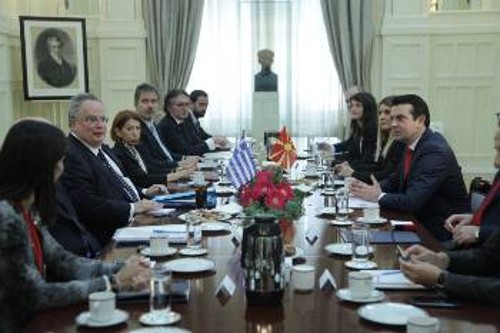 Η σημερινή επίσκεψη του ηγέτη του DUI στην Αθήνα έρχεται σε λιγότερο από ένα μήνα μετά την επίσκεψη του υπουργού Εξωτερικών της ΠΓΔΜ
