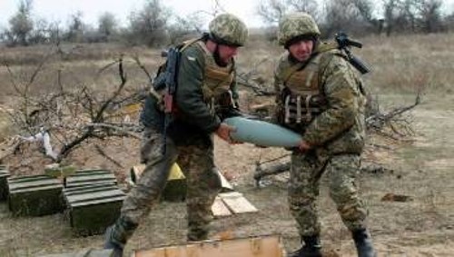 Από τη δραστηριότητα του ουκρανικού στρατού που συνεχίζει τους βομβαρδισμούς