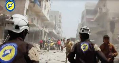 Οι «ατσαλάκωτοι» της οργάνωσης «Λευκά Κράνη» στην αντάρα του πολέμου στο Χαλέπι...