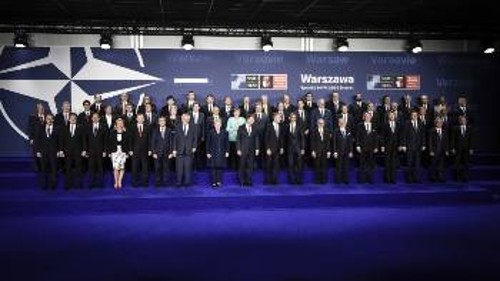 Από την προηγούμενη Σύνοδο Κορυφής του ΝΑΤΟ, στη Βαρσοβία