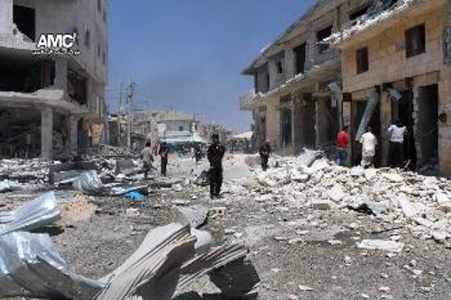 Η βομβαρδισμένη πόλη του Χαλεπίου