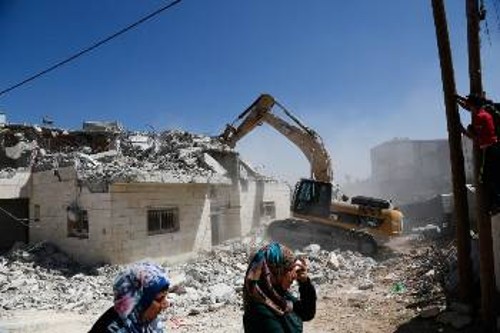 Από τις κατεδαφίσεις των σπιτιών των Παλαιστινίων από την ισραηλινή κατοχή