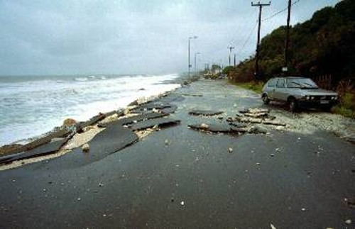 Το Δεκέμβρη του 2002 οι καταστροφές στη Λάρισα ήταν ανυπολόγιστες