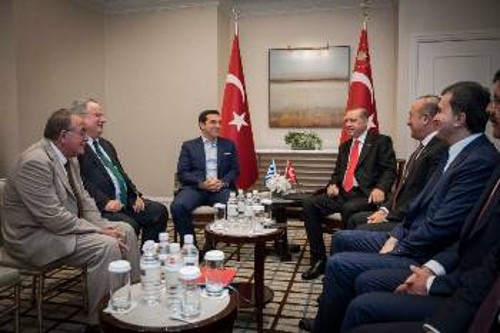 Οι προκλητικές δηλώσεις Ερντογάν επιβεβαιώνουν ότι καμιά «ασφάλεια» δε φέρνει στους λαούς η συμμετοχή στις λυκοσυμμαχίες του κεφαλαίου