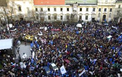 Από πρόσφατη λαϊκή συγκέντρωση στη Σλοβακία