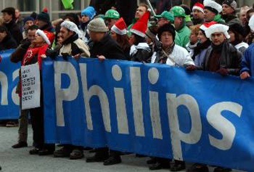 Παλαιότερη κινητοποίηση εργαζομένων στη «Philips» ενάντια στις απολύσεις