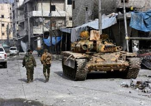 Ο συριακός στρατός προελαύνει στο Χαλέπι
