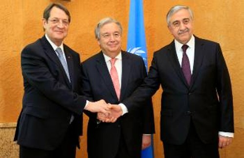 «Δεν έθεσα τίποτα εκτός συζήτησης», είπε ο Πρόεδρος της Κύπρου απαντώντας σε ερώτηση για το ενδεχόμενο να αναλάβει το ΝΑΤΟ ρόλο εγγυητή για τη «λύση» του Κυπριακού (φωτ. αρχείου)