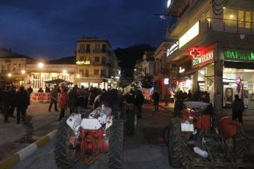 Αγροτικό συλλαλητήριο έγινε χτες στο Αργος, με τη συμμετοχή εργατικών σωματείων του νομού