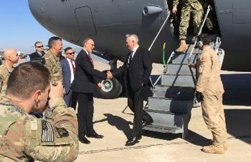 Ο Τζ. Μάτις, υπουργός Αμυνας των ΗΠΑ, βρέθηκε χτες στη Βαγδάτη
