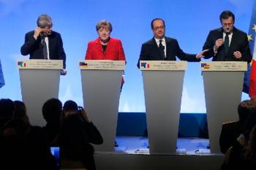 Οι τέσσερις ηγέτες στη Γαλλία