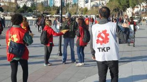 Τη μάχη για την οργάνωση του λαού ενάντια στο κεφάλαιο έδωσε το ΚΚ Τουρκίας