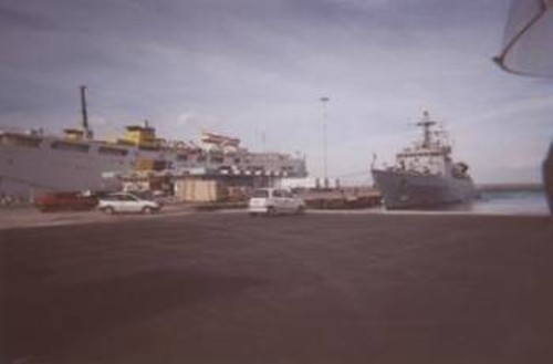 Ιταλικά πολεμικά πλοία κατέπλευσαν χτες και στο λιμάνι του Ηρακλείου στα πλαίσια των προετοιμασιών για την επικείμενη επίθεση των Αμερικανών στο Ιράκ