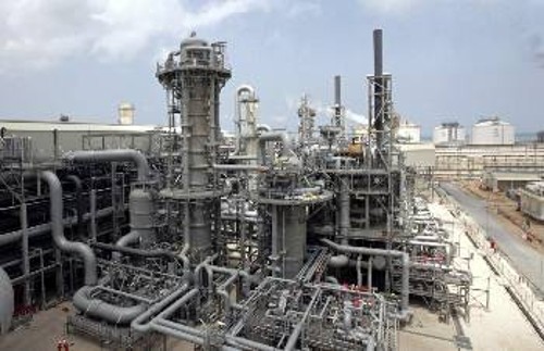 Μονάδα παραγωγής αερίου LNG στην περιοχή Ρας Λαφάν του Κατάρ