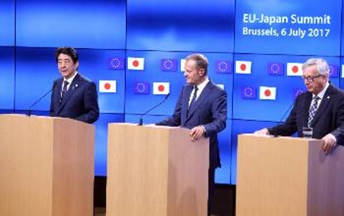 Από τη χτεσινή Σύνοδο ΕΕ - Ιαπωνίας