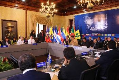 Από την προχτεσινή συνεδρίαση της «Μπολιβαριανής Συμμαχίας για την Αμερική» στο Καράκας