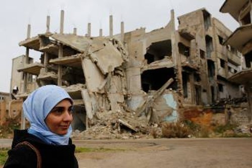 Κατεστραμμένες πόλεις το αποτέλεσμα του εξάχρονου ιμπεριαλιστικού πολέμου στη Συρία