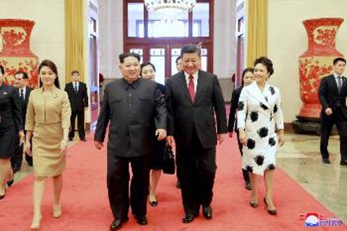 Από την υποδοχή του Βορειοκορεάτη ηγέτη στο Πεκίνο