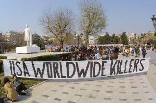 Θεσσαλονίκη 2003, αντιπολεμική κινητοποίηση ενάντια στον πόλεμο στο Ιράκ
