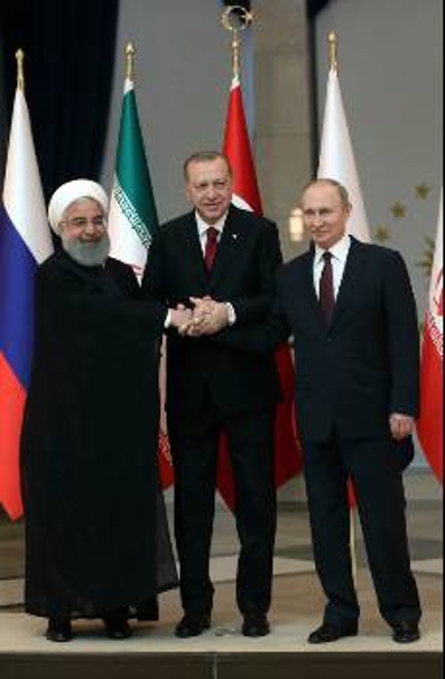 Από τη συνάντηση των ηγετών Ιράν, Τουρκίας και Ρωσίας στην Αγκυρα