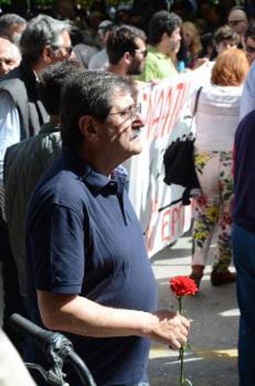 Ο δήμαρχος Κ. Πελετίδης «παρών» στη συγκέντρωση των εργαζομένων