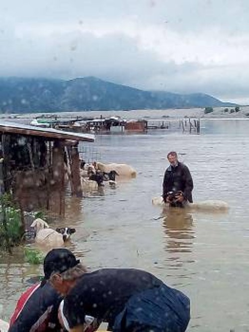 Από τις καταστροφικές πλημμύρες στο δήμο Ρήγα Φεραίου Μαγνησίας