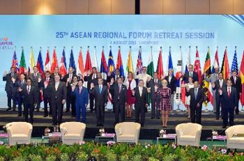 Από το Περιφερειακό Φόρουμ που διοργάνωσε η ASEAN στις 4 Αυγούστου