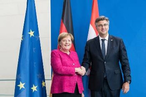 Θετική σε αλλαγές συνόρων μεταξύ Σερβίας - Κοσσυφοπεδίου εμφανίστηκε την Τετάρτη στο Βερολίνο η Γερμανίδα καγκελάριος, μετά τη συνάντησή της με τον Κροάτη πρωθυπουργό, Αντρέι Πλένκοβιτς