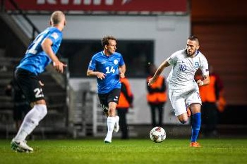 Το γκολ του Φορτούνη έδωσε τη νίκη στην Εθνική επί της Εσθονίας στην πρεμιέρα του Nations League