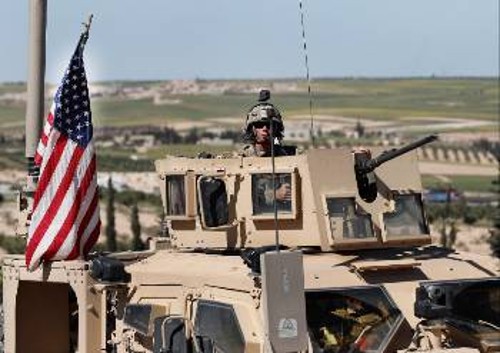 Από τη δράση του στρατού των ΗΠΑ στο Μανμπίτζ στη Βόρεια Συρία