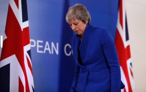 Η Βρετανίδα πρωθυπουργός στη Σύνοδο της ΕΕ