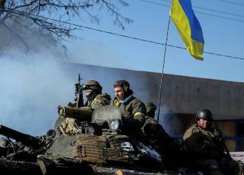 Από τις κινήσεις των ουκρανικών δυνάμεων προς τη ζώνη επαφής (φωτ. από το πρακτορείο «Dan-news»)