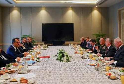 Από τη συνάντηση των αντιπροσωπειών Τουρκίας - ΗΠΑ στην Αγκυρα