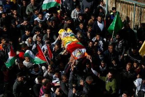 Οι Παλαιστίνιοι θρήνησαν άλλον έναν νεκρό - θύμα της ισραηλινής βαρβαρότητας
