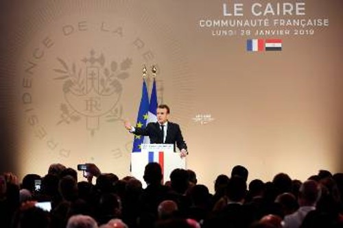 Από την κεντρική ομιλία του Γάλλου Προέδρου στην πρεσβεία της χώρας του στο Κάιρο