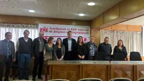 Ο Τ. Τσιαπλές με υποψηφίους της «Λαϊκής Συσπείρωσης» από την Καρδίτσα για την Περιφέρεια Θεσσαλίας