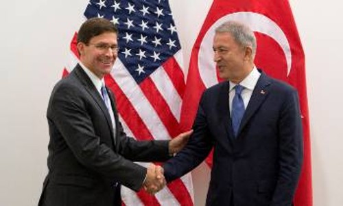 Από τη συνάντηση των υπουργών Αμυνας Τουρκίας - ΗΠΑ